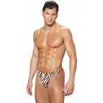 Mens Zebra Print Thong