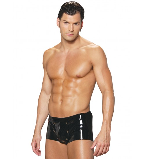 Breakaway Front Mens Vinyl Shorts