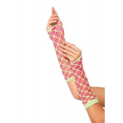 Dual Net Neon Arm Warmers