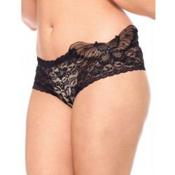 Butterfly Lace Plus Size Tanga Panty