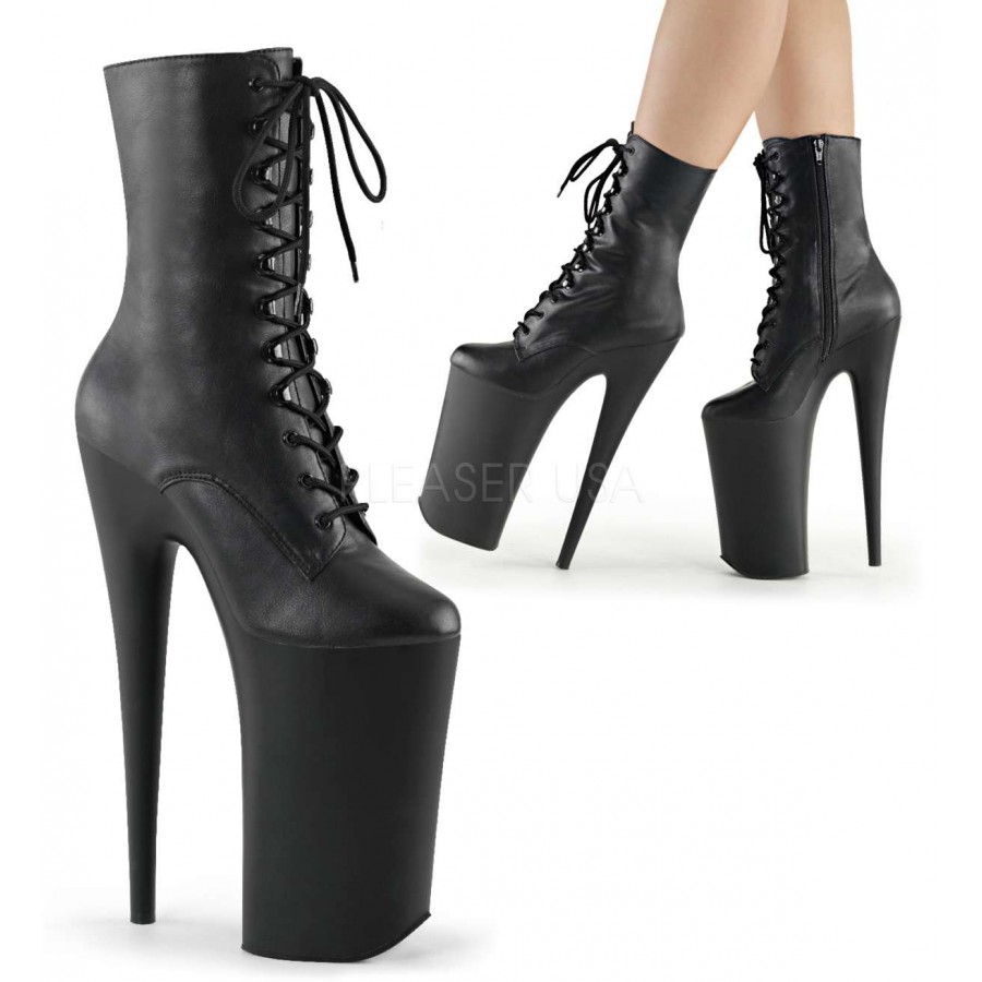ankle boots with laces no heel