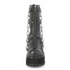 Assault Chained Block Heel Womens Combat Boots