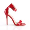 Amuse Red Ankle Strap Sandal