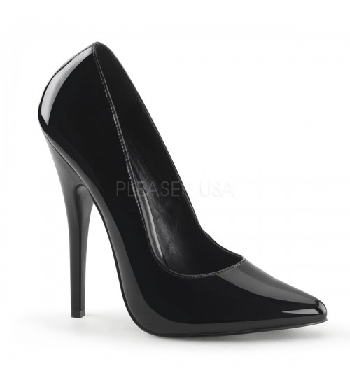 Classic Black 6 Inch High Heel Pump