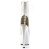 White Faux Leather Adore Platform Ankle Boots
