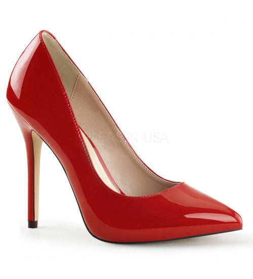 Amuse Red Heels with 5 Inch Stiletto