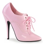 Domina 6 Inch High Heel Pink Patent Governess Shoes
