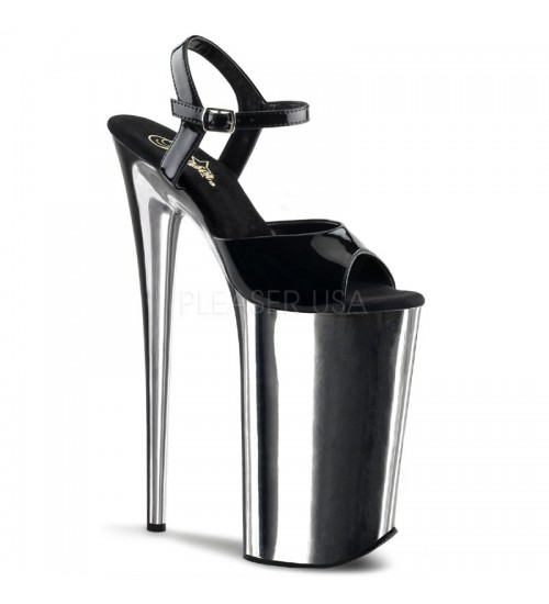 Black Chromed Ultra High 10 Inch Beyond Sandal