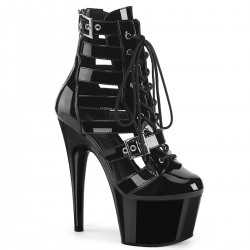 Adore Black Cage Strap Platform Bootie