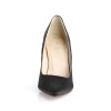 Classique Black Satin 4 Inch High Heel Pump