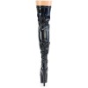 Adore Black Hologram Thigh High Boot - Platform Thigh High Boots