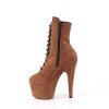 Caramel Suede Platform Adore Ankle Boots