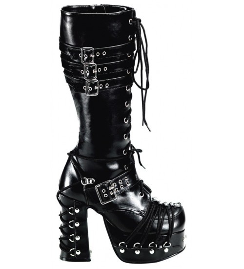 All Tied Up Charade Gothic Knee Boots