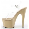 Cream Platform Clear Strap Platform Sandal