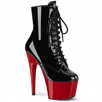 Red Platform Adore Black Ankle Boots