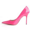 Classique Hot Pink Patent 4 Inch High Heel Pump