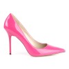 Classique Hot Pink Patent 4 Inch High Heel Pump