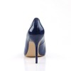 Classique Navy Patent 4 Inch High Heel Pump