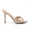 Classique Nude Faux Leather 4 Inch Mule