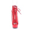 Delight Rhinestone Net Red Platform Ankle Boots