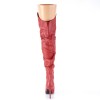 Classique Red Scrunch Thigh High Boot